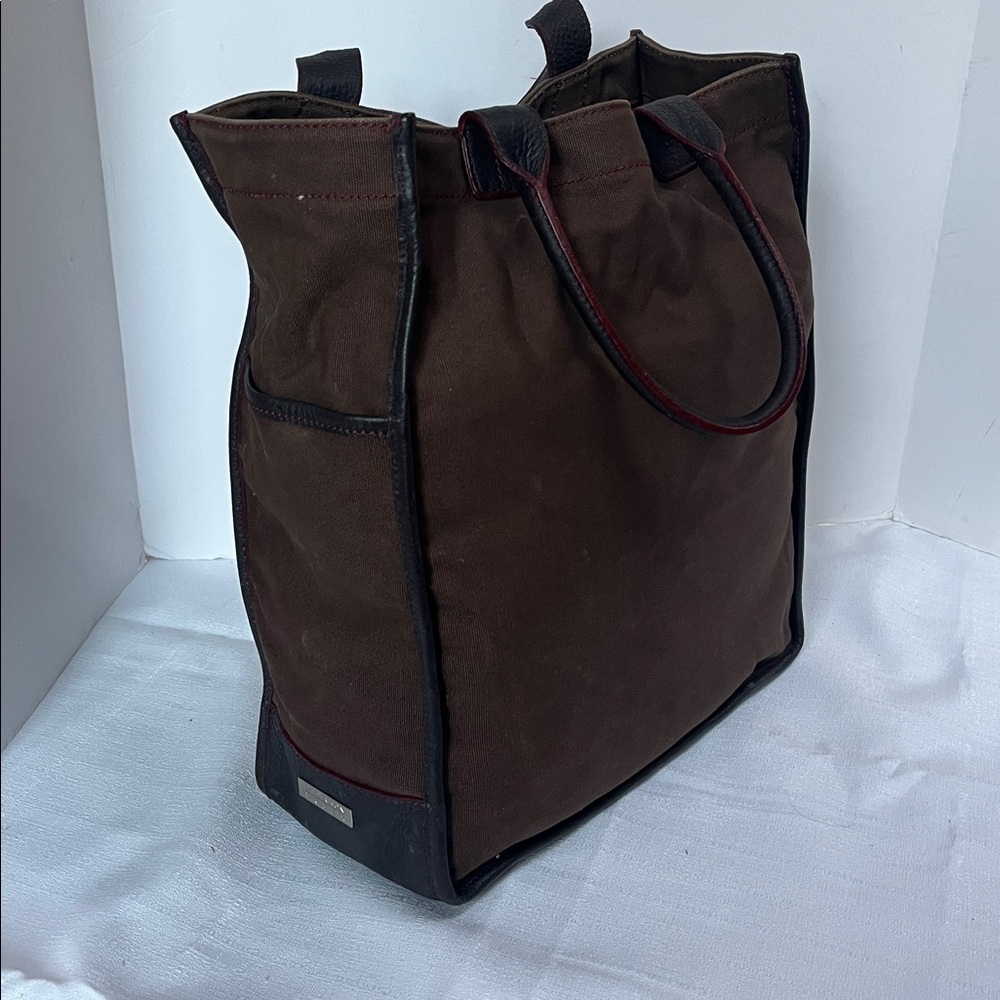 Black and Red Leather Handbag